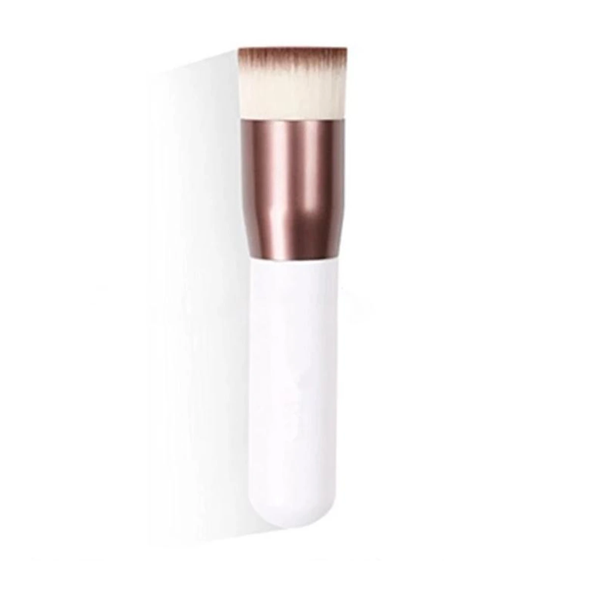 Ozana White Flat-Top Foundation Brush